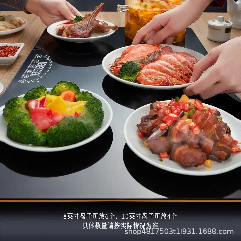 Reis isolierung warmes Brett heißes rotierendes Heizbrett Haushalt elektrisches Heizbrett Tischplatte Geschirr wärmer Maschine 220v