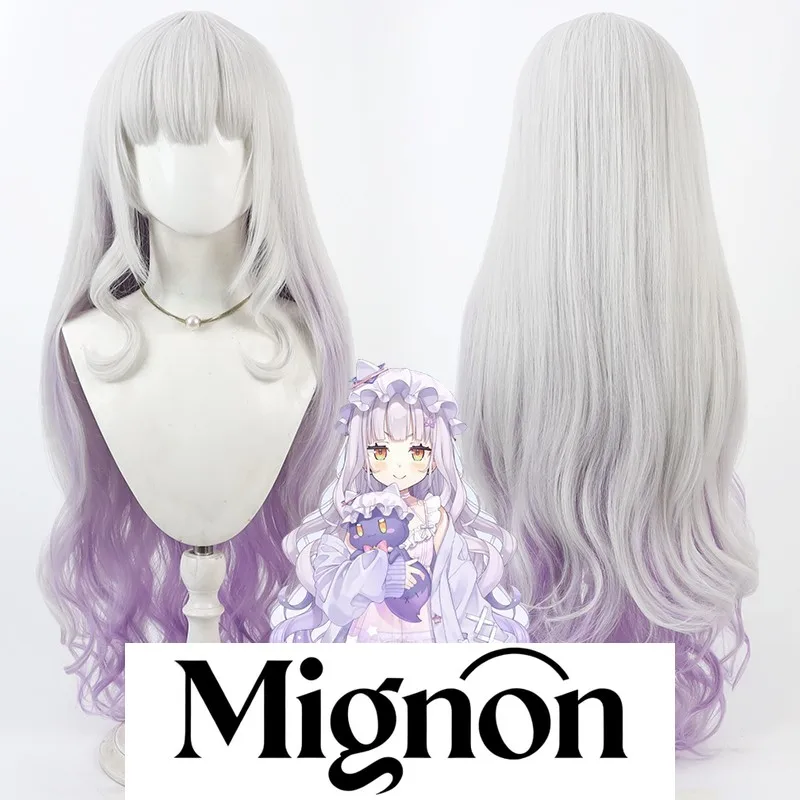 

Виртуальный VTuber Мурсаки Шион Косплей Парик Градиент Свободные Волосы Hololive