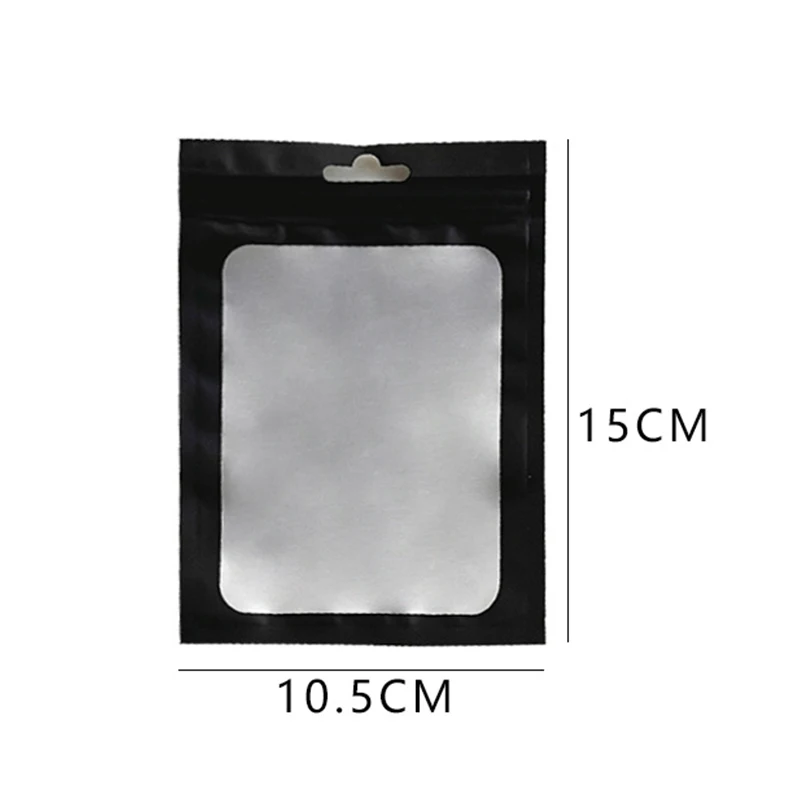 Sac de Rangement Transparent à Fermeture Éclair pour Carte Photo, Emballage Cadeau, Autocollant, Pochette, Document 256, 10 Pièces