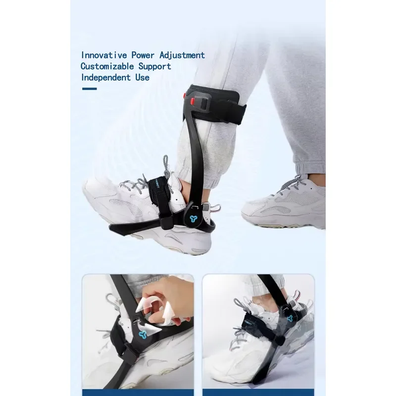 Ankle Orthotics Brace for Varus Foot Correction Support Hemiplegia Stroke Recovery Training Device Foot Protection Pendant