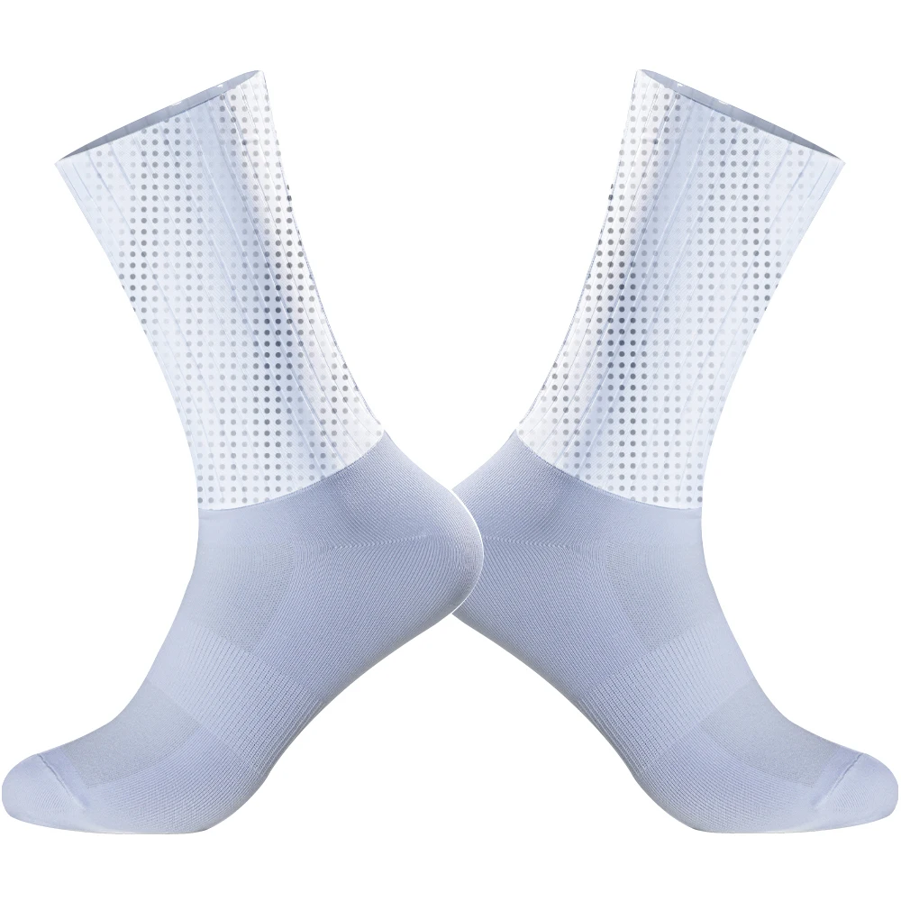 Summer 2024 New Anti Aero Slip Silicone Socks Cycling Socks Men Bicycle Sport Running Bike Socks