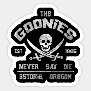 The Goonies Never Say Die  5PCS Stickers for Living Room Kid Decorations Car Anime Room Background Wall Stickers Home Cute