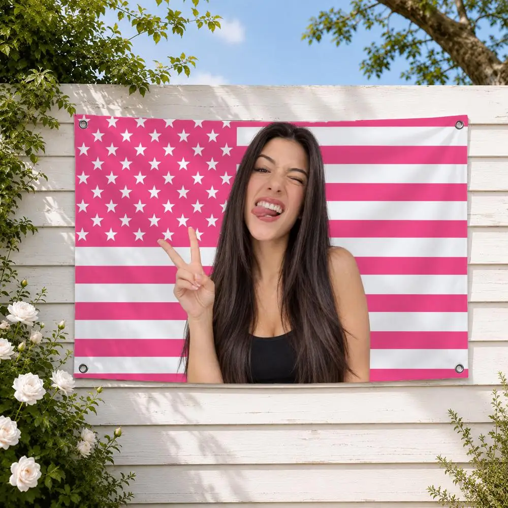 Influencer Charli D'Amelio Flags Yard Garden Decor Banner Indoor Outdoor Wall Hanging Flag Home Patio Wall Art Decoration