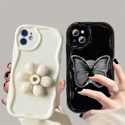 Flower Bracket Case for OPPO Realme C53 C55 C65 C67 C35 C21Y C25Y C31 C33 C20 C11 C21 C12 C15 C25 C30 GT 6 10 11 7 12 Pro Plus