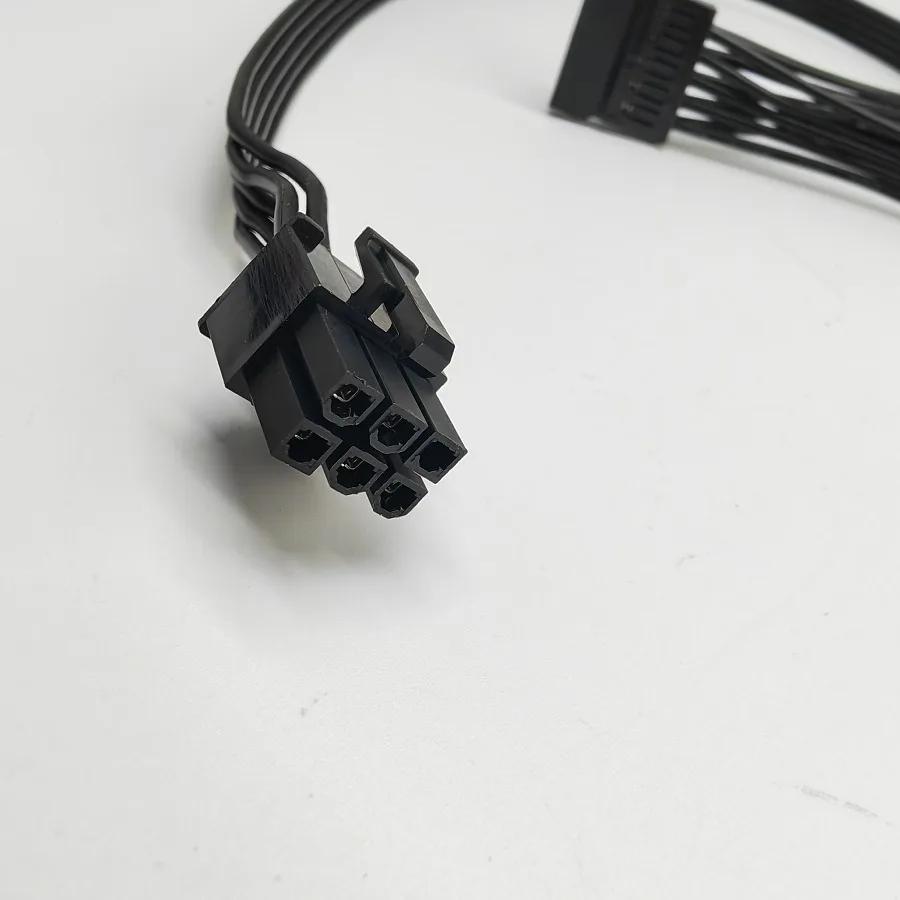 スーパーフラワーSF-1000F14MP用sata電源ケーブル、6ピンから4ポートの