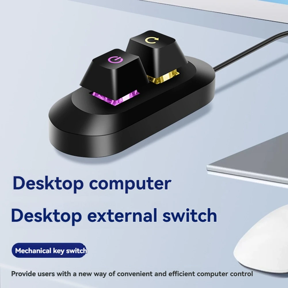 A40I Mechanical Key External Power on Off Motherboard Switch on Off Power Switch Cables PC Power Switch Button for PC Case
