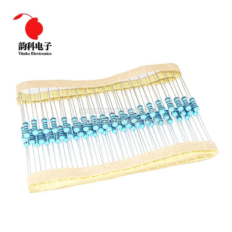 100pcs 1/2W Metal film resistor 1R ~ 2.2M 100R 220R 330R 1K 1.5K 2.2K 3.3K 4.7K 10K 22K 47K 100K 100 220 330 1K5 2K2 3K3 4K7 ohm