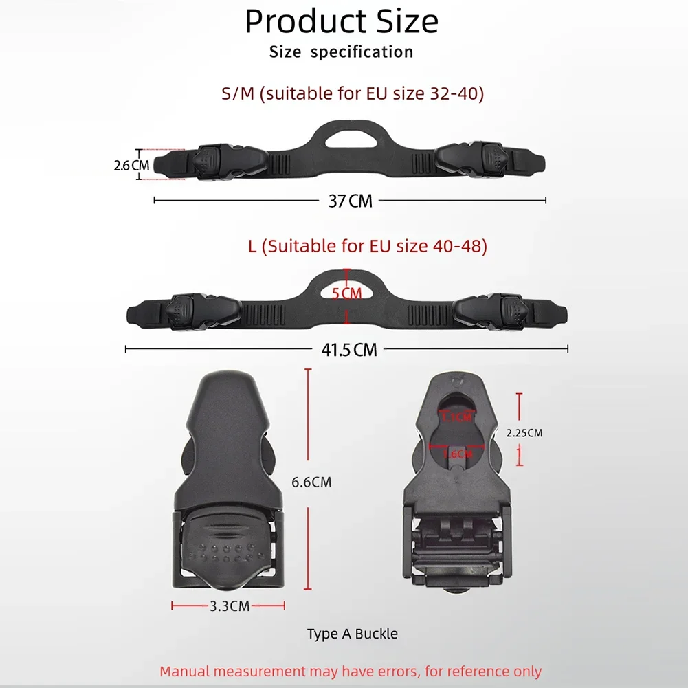 

Adjustable Replacement Flipper Straps For -Scuba Diving -Quick Release Open-Heel Fin Straps Multi-Spec Options With Buckles