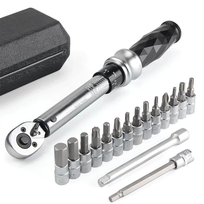 Adjustable Torque Wrench Bicycle Repair Combination Tool Kg Scale Precision Maintenance Kit for Bike Cycling