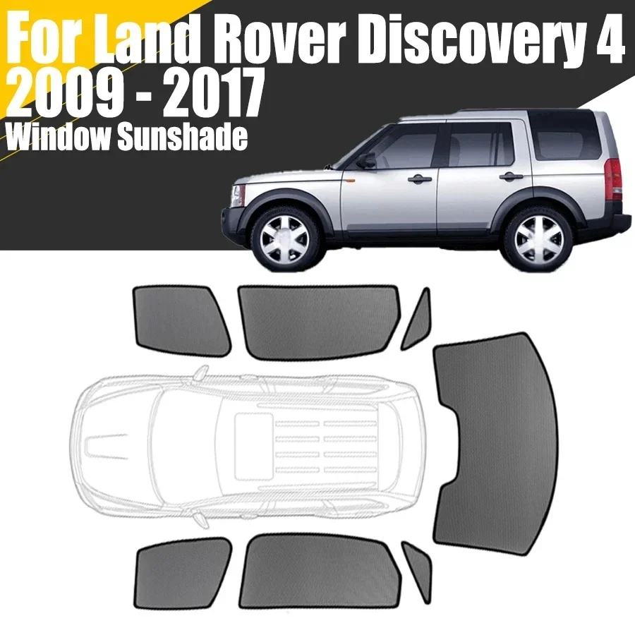 Custom Magnetic Car Window Sunshade For Land Rover Discovery 4 2009-2017 Curtain Mesh Front Windshield Frame Curtain