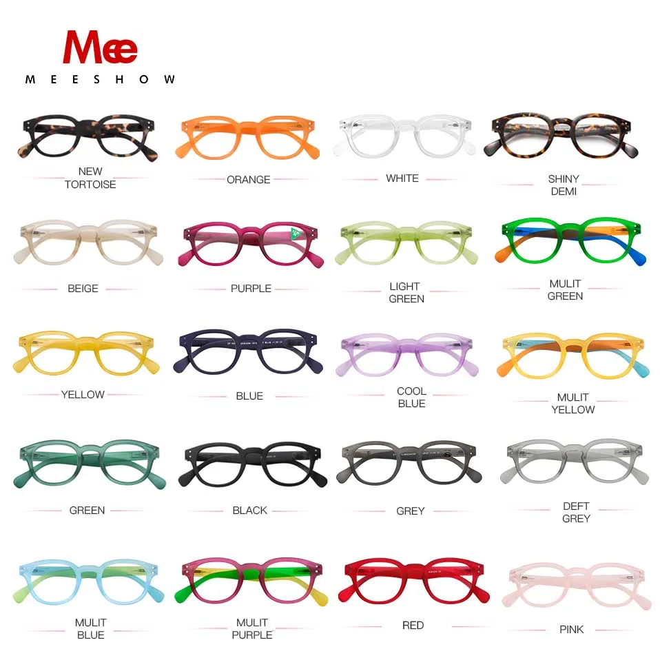 MEESHOW Reading glasses women\'s retro glasses frame vintage glasses Men DEMI presbyopia clearance Sales 1513