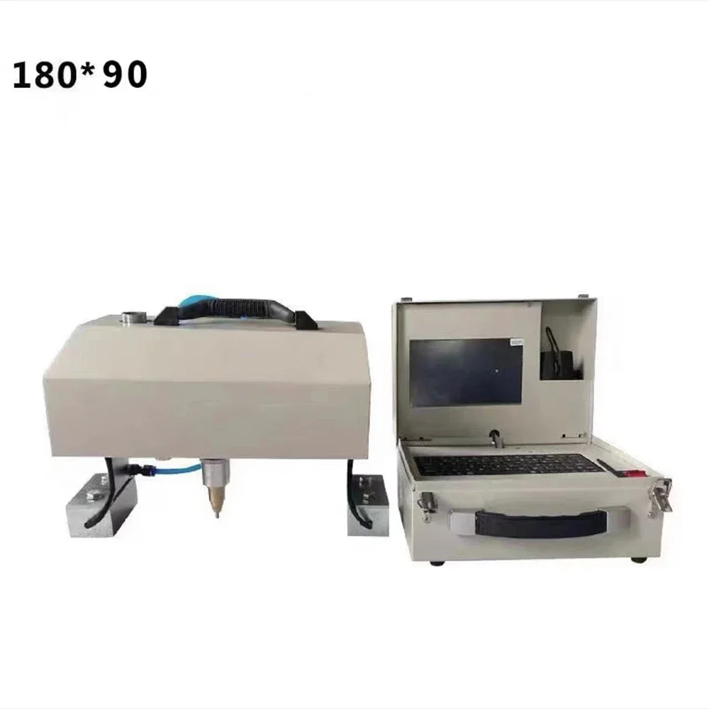 Portable Marking Machine VIN Code 180*90 Pneumatic Metal Dot Peen Marking Machine Plotter Printer Coding Machine