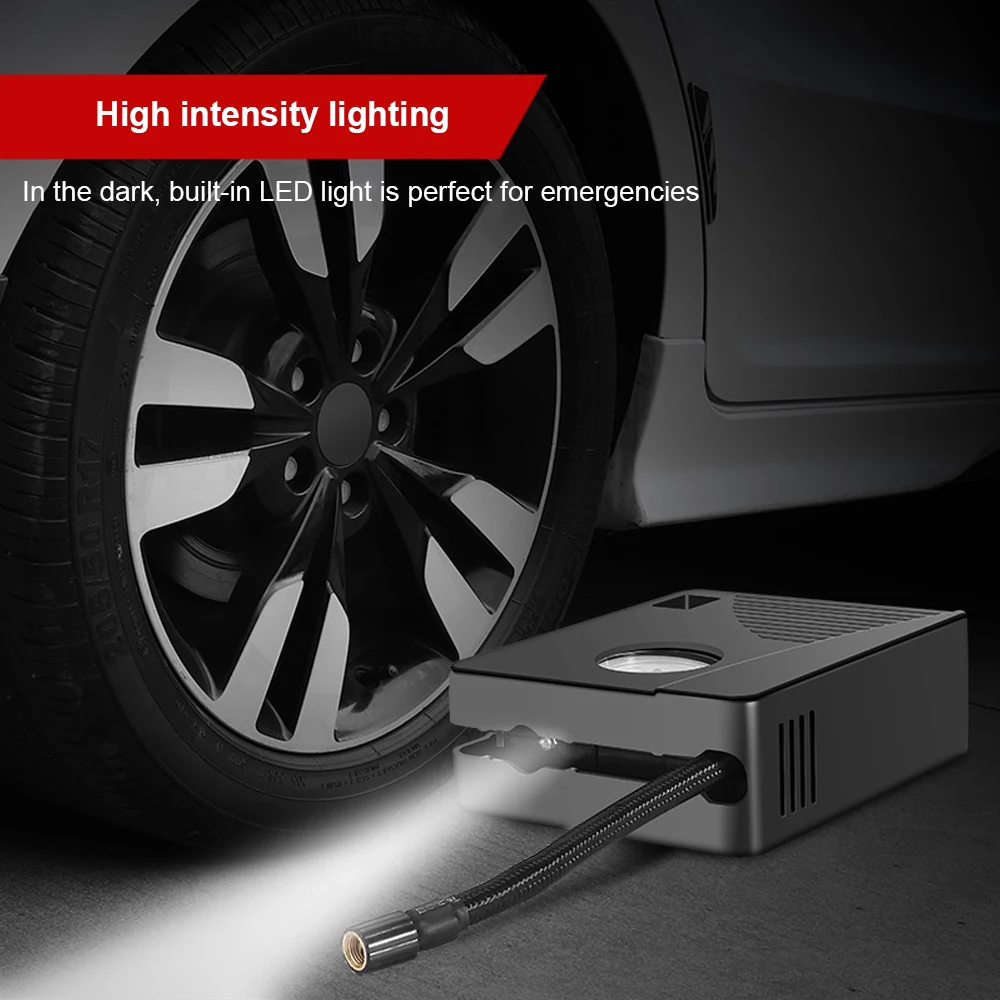 Tire Inflator 12V 96W Car Electric Air Pump Mini 100PSI 35L/Min Portable For Car Motorcycles Bicycle Ball Air Compressor image 2