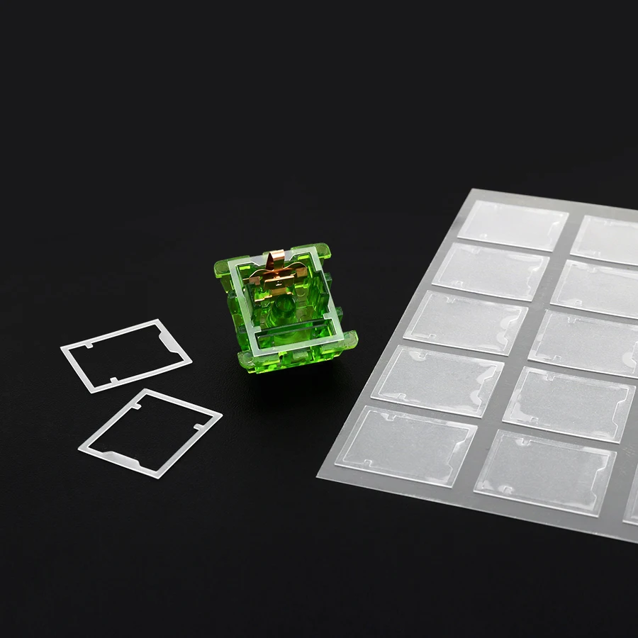 120pcs EQUALZ 0.18mm TPU Switch Film Custom Fit for Cherry Mx/Gateron/JWK/Kailh Cream Mechanical Keyboard