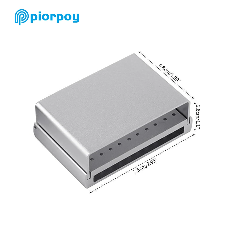 PIORPOY Dental 58 Holes Burs Holder Disinfection Box Dentistry High and Low Speed Handpiece Drills Block Dentist Lab Tools