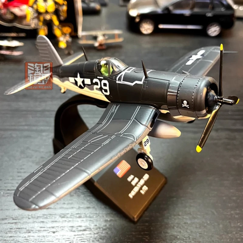 1/72 Scale WW2 US F4U-1 F4U Corsair Dragon Fighter Aircraft Metal Military Plane Diecast Model Toy Children Collection or Gift