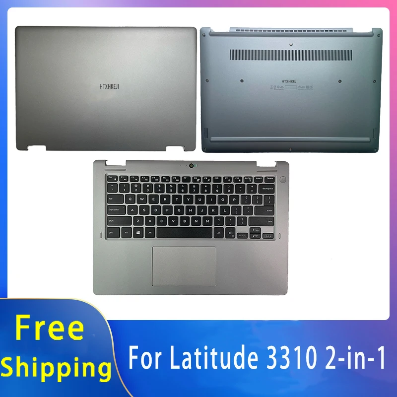 New For Dell Latitude 3310 2-in-1;Replacement Laptop Accessories Lcd Back Cover or Bottom or US Keyboard 01H539 0V6GPD