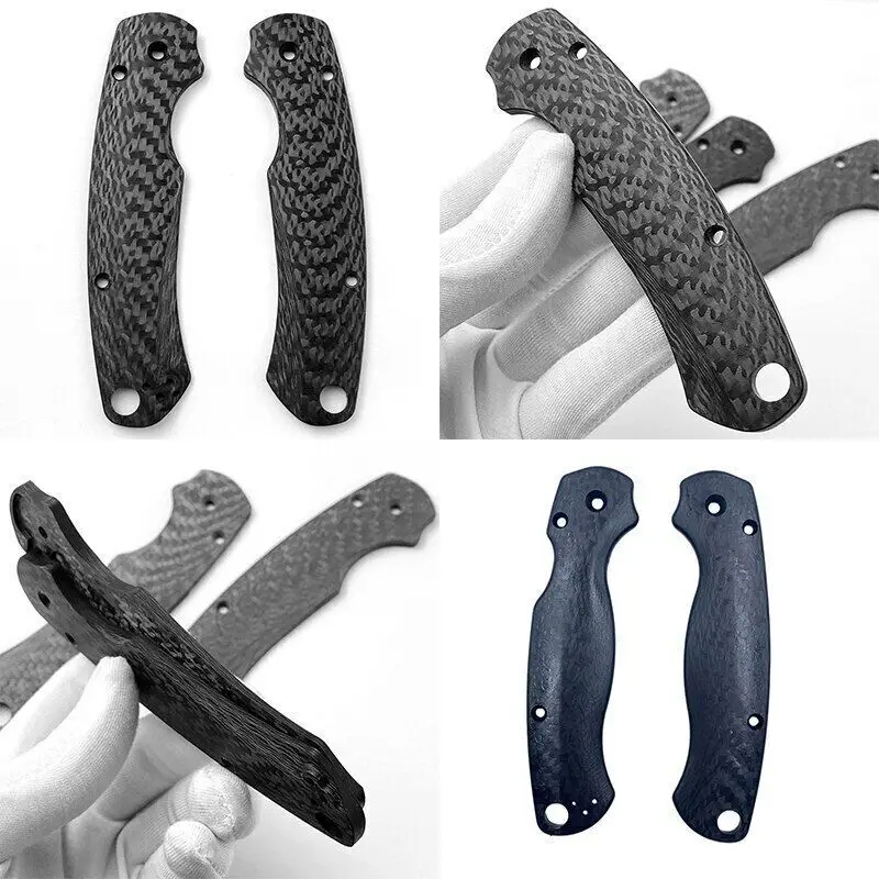 

Carbon Fiber Handle Scale for Spyderco, 2 Types, Full 3K, C81