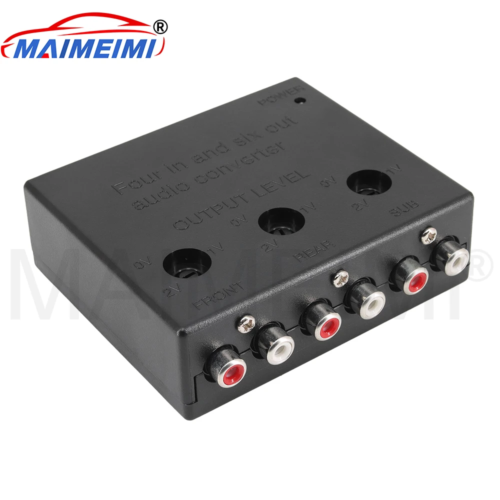 

Car audio converter with 4-in 6-out 6-way high to low lossless docking Automotive equipment