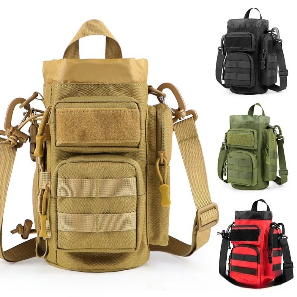 Leisure Large-capacity Outdoor Water Bottle Bag Waist Bag Multifunctional Travel Saliva Cup Protective Cover Messenger Bag