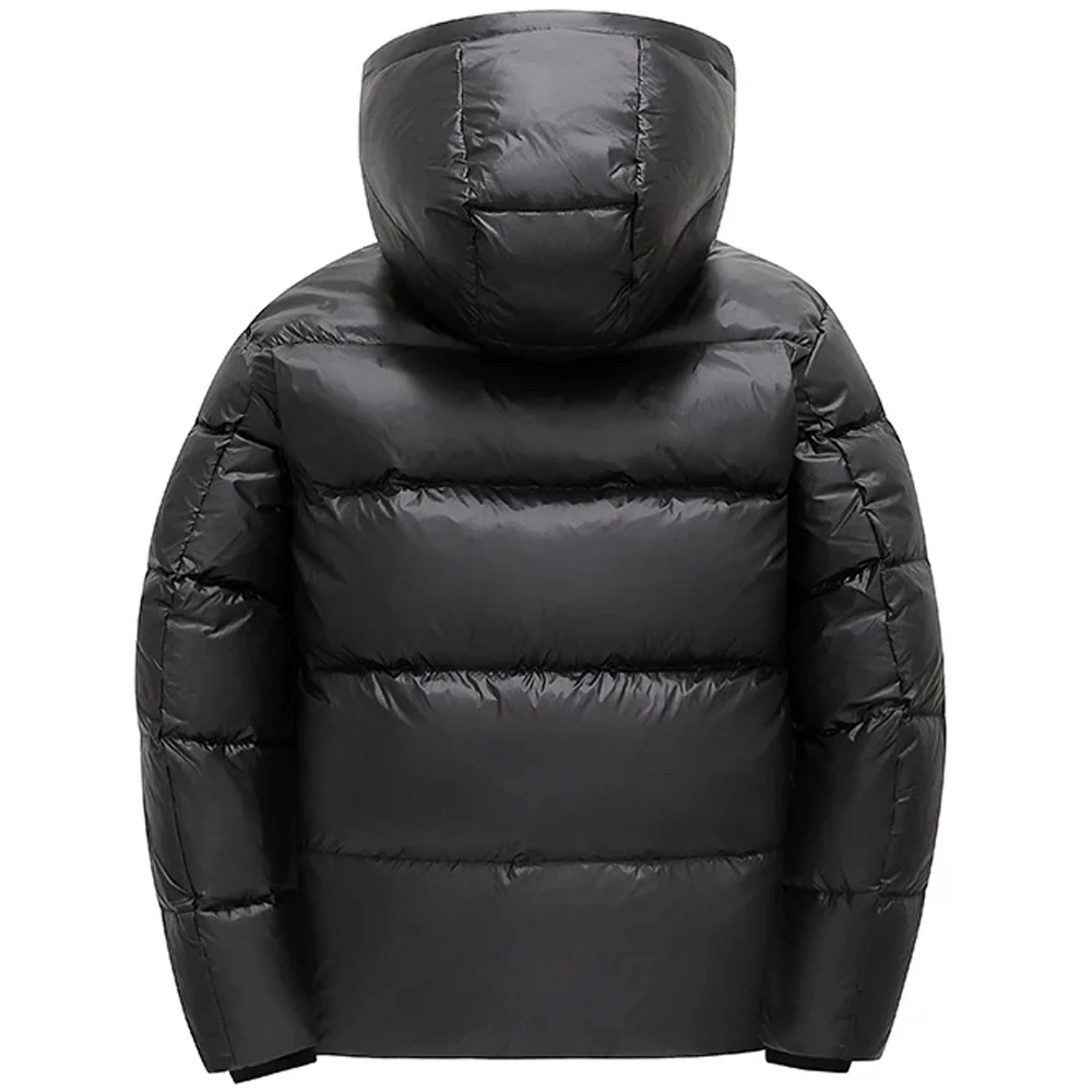 2023 Winter Padding Jacket Men Warm Hooded Down Coats Black Thicken Puffer Jackets Luxury Fashion Outwear Windproof Lightweight