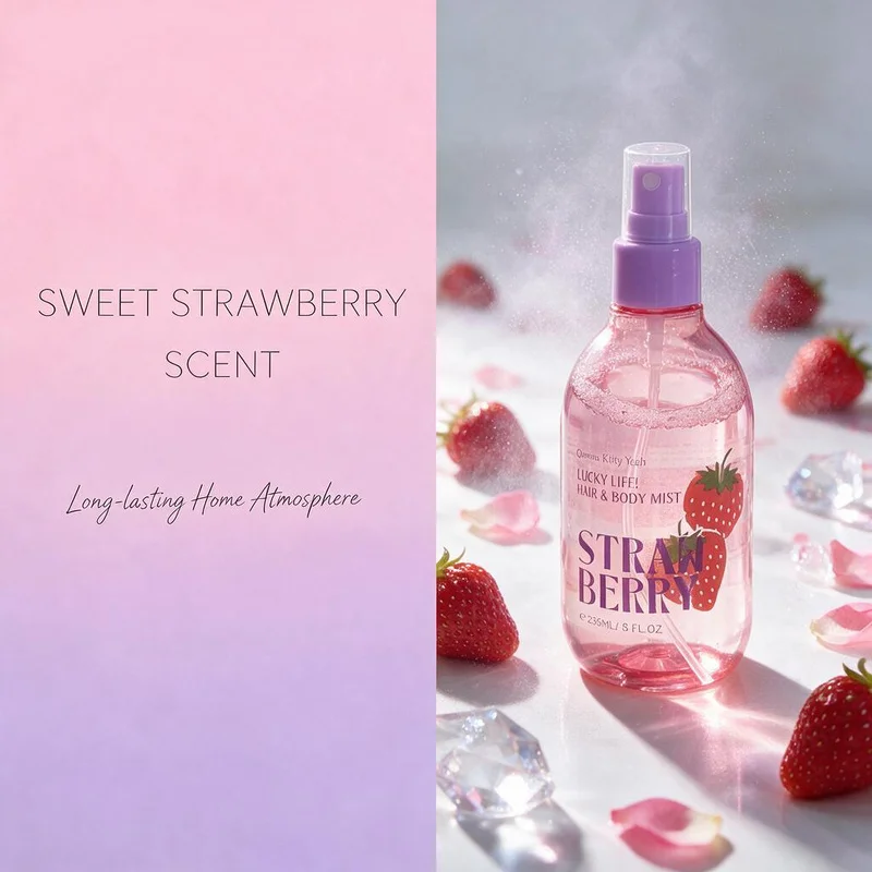 `Strawberry Scent Room Spray, Household Air Freshener, Sweet Fruity Fragrance Mist, Long‑Lasting Aroma for Bedroom Wardrobe Clos view 3