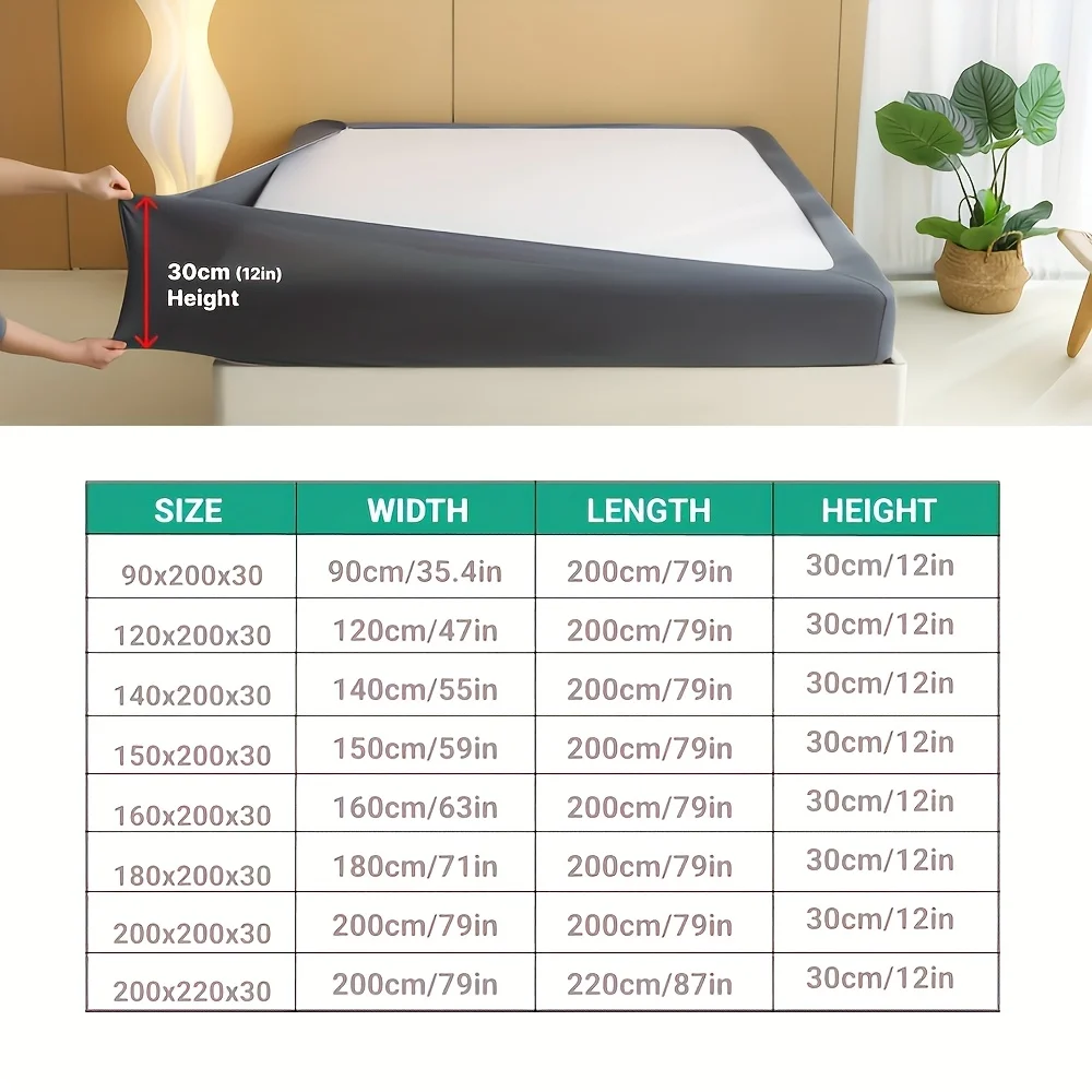 تنورة سرير قابلة للتمدد بتصميم غير قابل للانزلاق، بديلة لغطاء السرير فائقة النعومة، قابلة للغسل في الغسالة لغرفة النوم وغرفة المعيشة