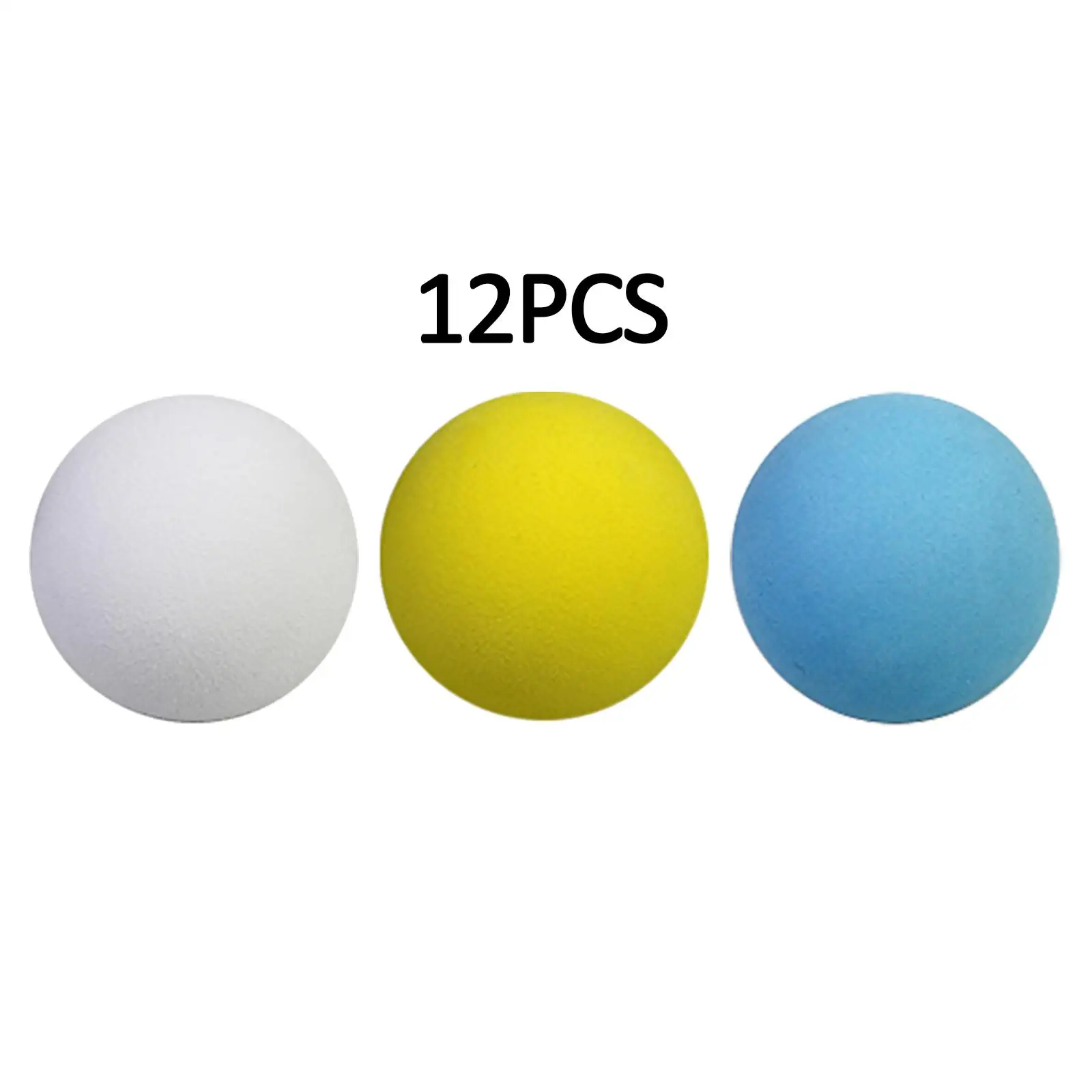 12Pcs Foam Golf Balls, Golf Practice Balls, Elastic Golf Exercise Ball, Golf Training Ball for Indoor Outdoor Golf Accs