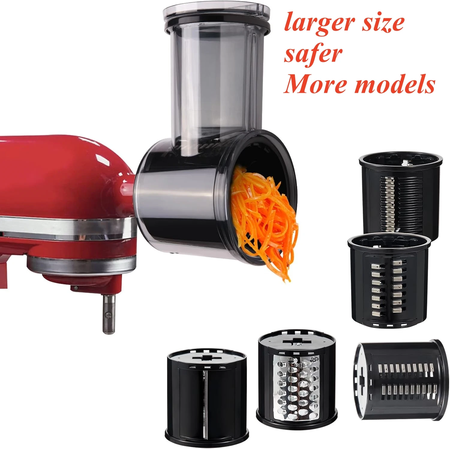 big size,2024 new ,Slicer Shredder Attachments for KitchenAid 3.5qt to 8qt Stand Mixer Cheese Grater Attachment for KitchenAid