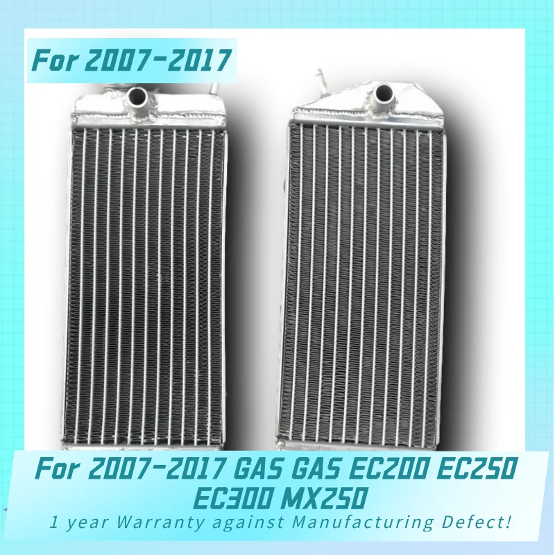 Both side Aluminum Radiator For 2007-2017 GAS EC200 EC250 EC300 MX250  2007 2008 2009 2010 2011 2012 2013 2014 2015 2016 2017