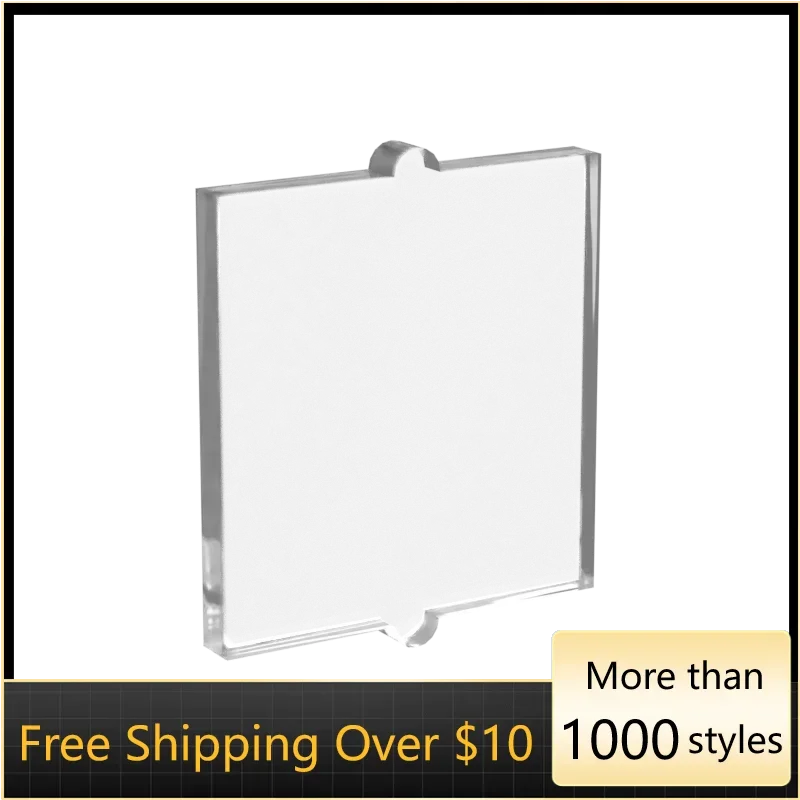 Paremploy60601-décennie s de Construction en Briques Plates pour Enfant, Module Haut à Assembler, Verre pour Fenêtre 1x2x2, Kit de Resubdivision, Jouet, 10 Pièces