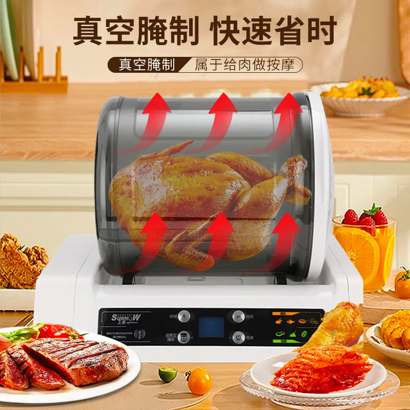 AOLIVIYA Computer Vacuum Marinating Machine Rolling Kneader Meat Tumbler Small Household Merchant Specialty Tools