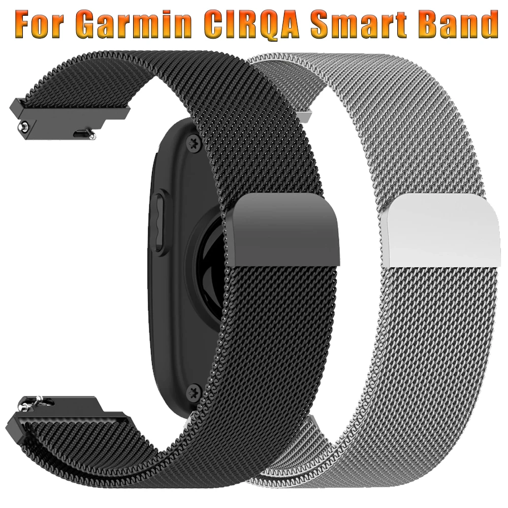 14mm Metall-Milanese-Armband für Garmin CIRQA Sport Magnetarmband Verstellbares Uhrenarmband für Garmin Lily2 Ersatz-Smartband