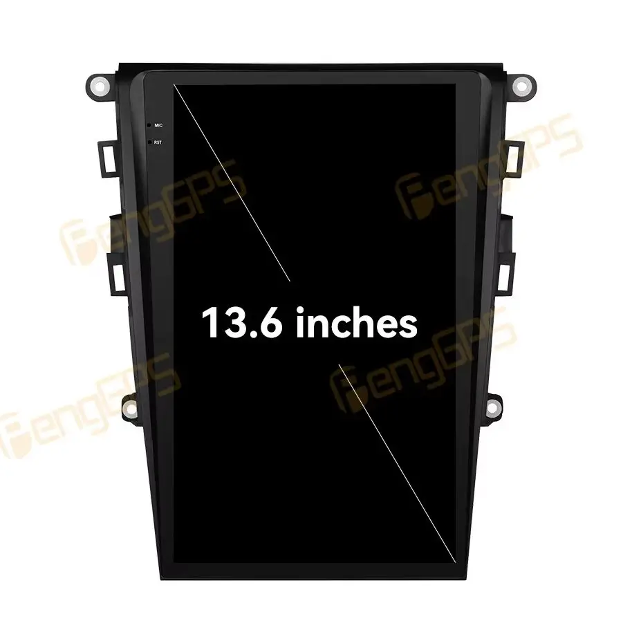 13.6 Inch Ultra-thin HD screen 6+128GB Carplay For Ford Monde 2013-2020 Upgrade Android 14.0 Car GPS Navigation Auto Multimedia