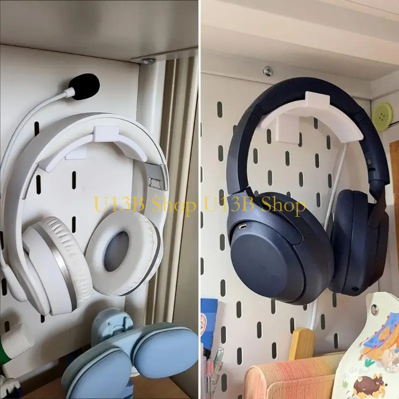 

U13B Universal Wall Mounted Headphone Stand Gaming Controller Holder Headset Display Rack Under Desk Hanger Hook For Earphone