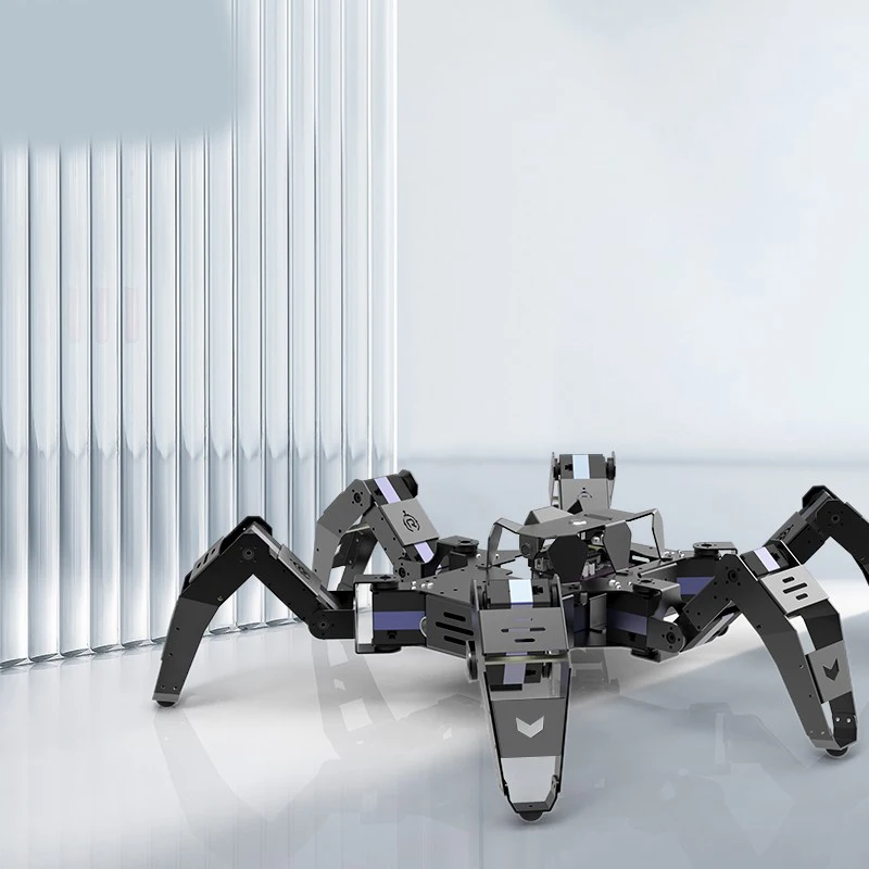 Hexapod العنكبوت الآلي الآلي الآلي لاردوينو ، أجهزة المعادن ، 18 Dof فيديو العنكبوت ، مجموعة ديي ، ESP32 ، برمجة رسومية