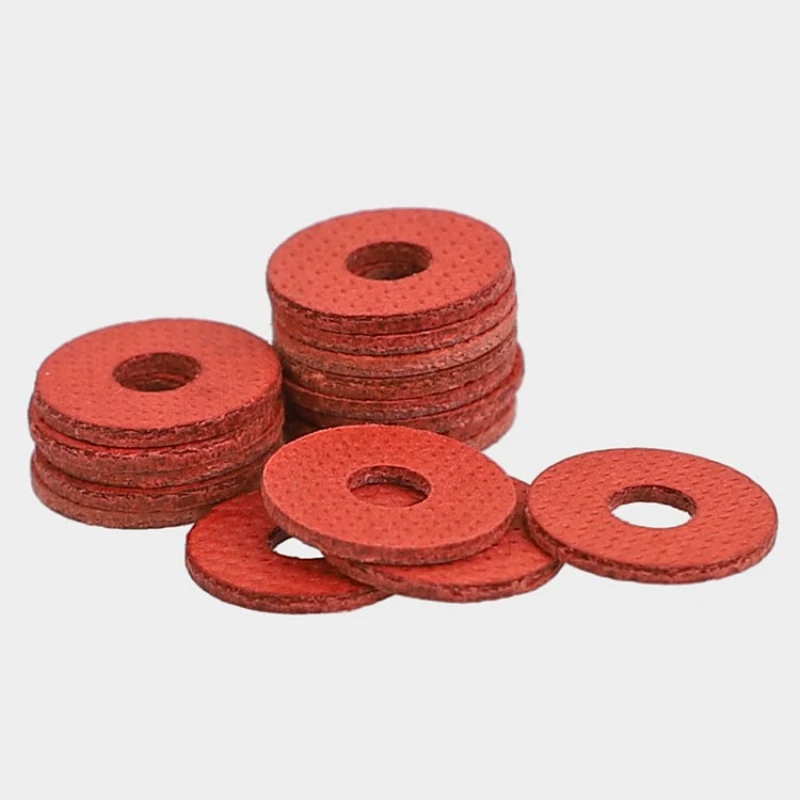 M2 M2.5 M3 M4 M5 M6 M8 Red Steel Fibre Lnsulated Flat Washers Lnsulated Flat Washers Ring Dielectric Gasket