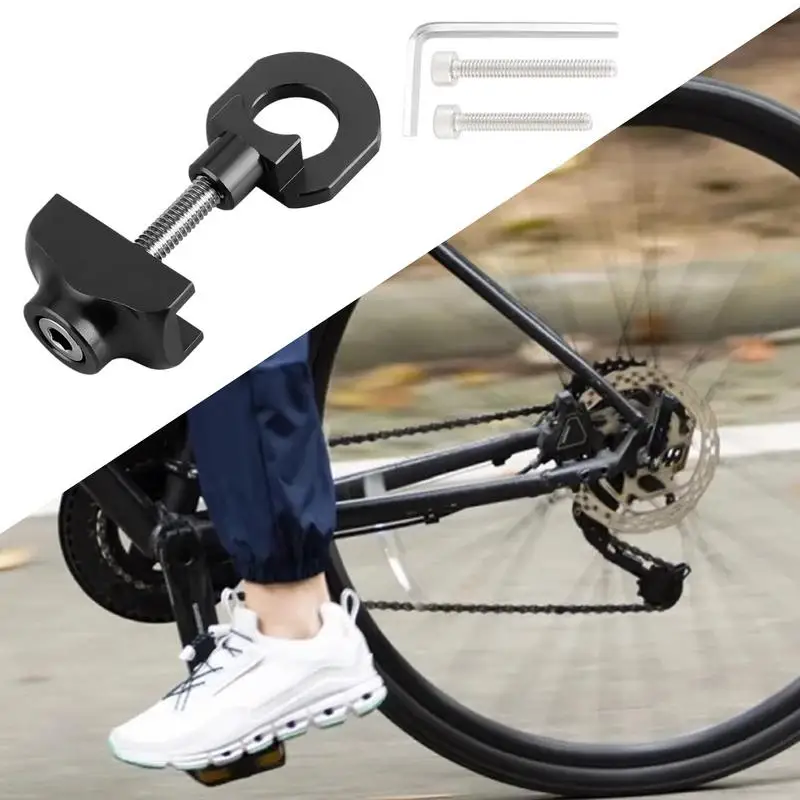 أداة ضبط التوتر لسلسلة الدراجة، جهاز تثبيت ركوب الدراجات المحمول للنساء والرجال لتحسين سلامة ركوب الدراجات
