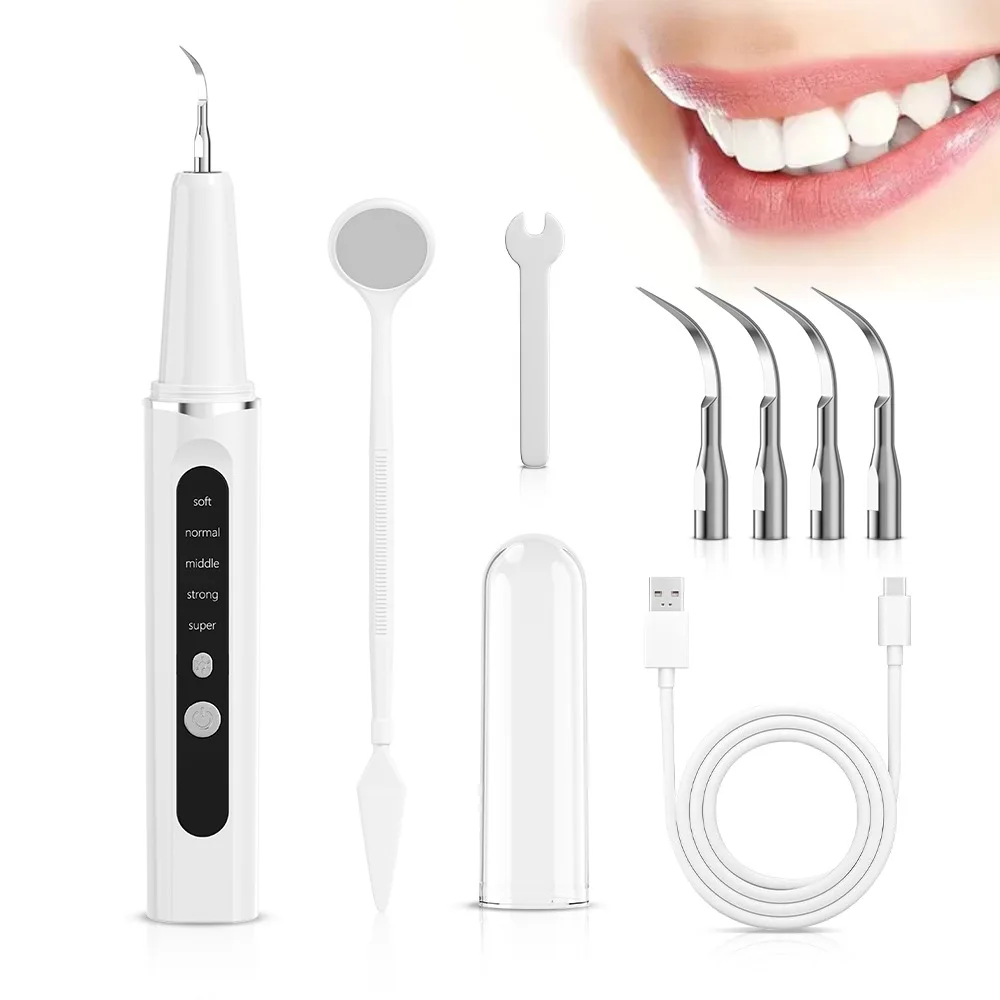 

Dental Teeth Cleaning Kit Home Use Dental Scaler Electric Tooth Cleaner Teeth Cleaner for Oral Bacteria Removal