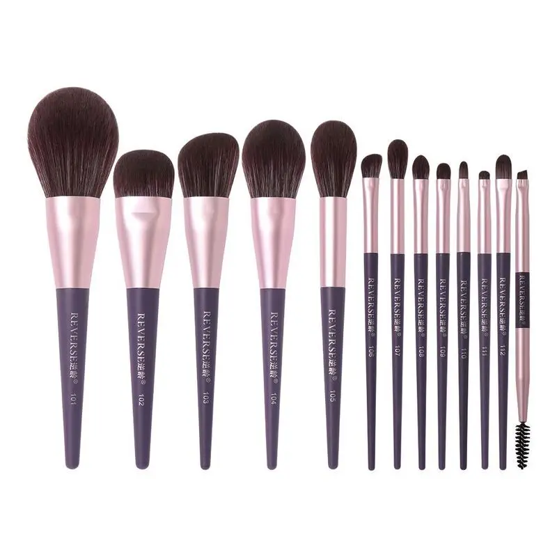 

Anti-aging Purple Grape 13-piece Makeup Brush Set, Ultra-soft, Beginner And Professional Grade, Portable Complete Set