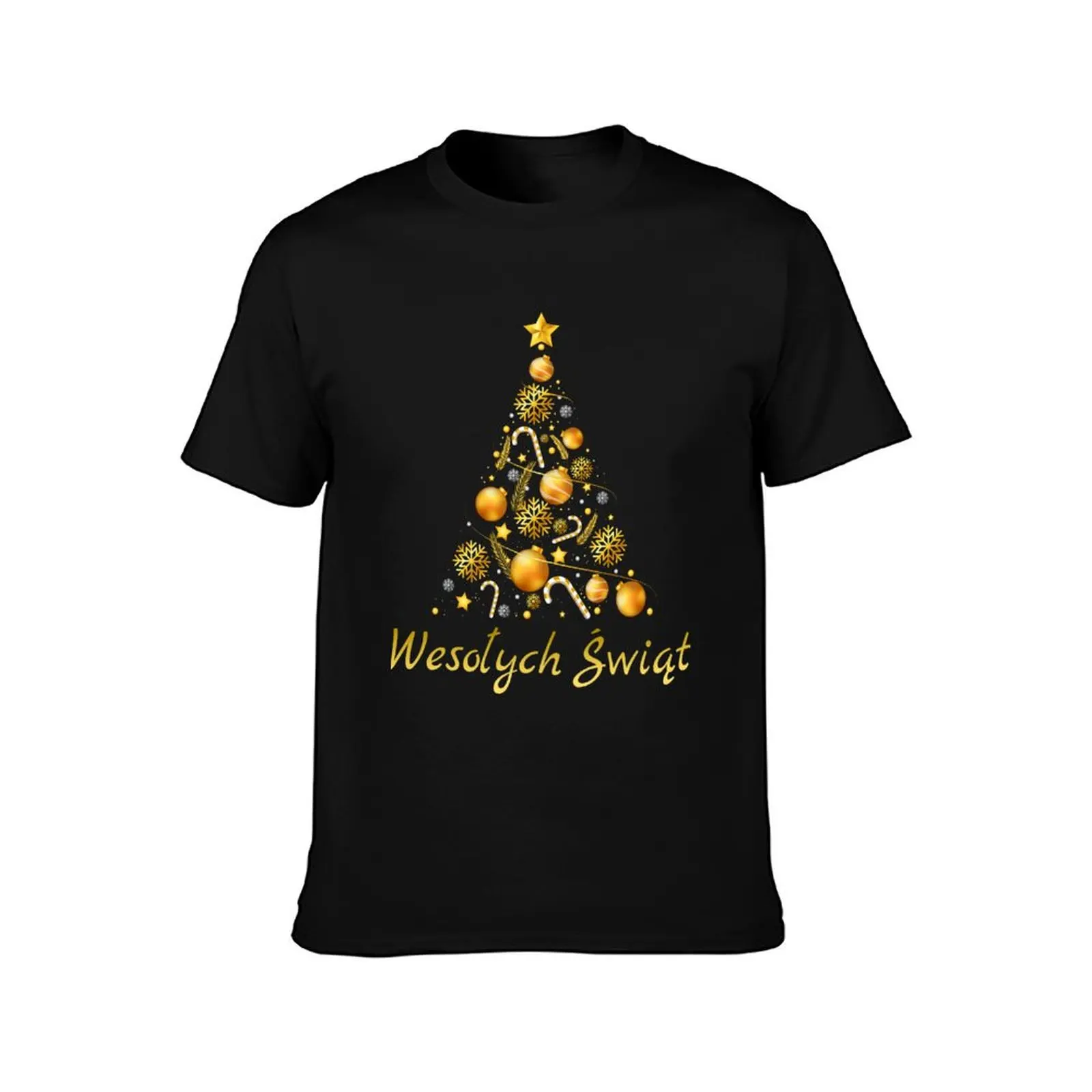 Weso?ych ?wi?t - Polish Merry Christmas Tree T-Shirt Moisture Wicking Quick Dry Tee T-Shirt