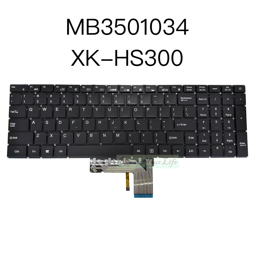 

MB3501034 XK-HS300 US Backlit Keyboard For HIPAA S5 USA English Laptop Keyboard with Backlight United States Replacement Parts