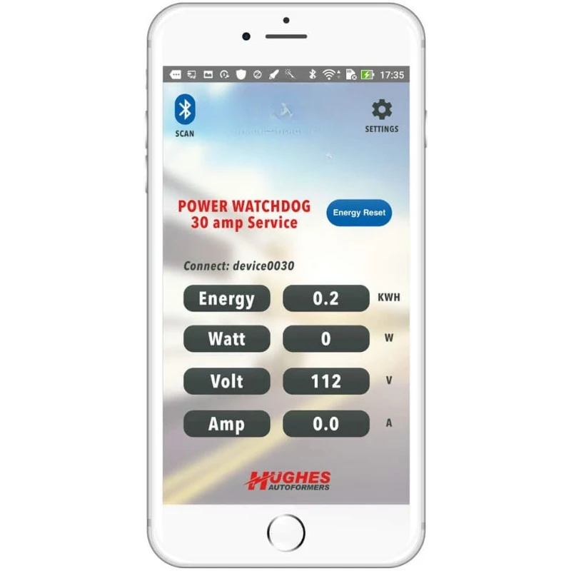 30 Amp, Portable Bluetooth Surge Protector with Auto Shutoff