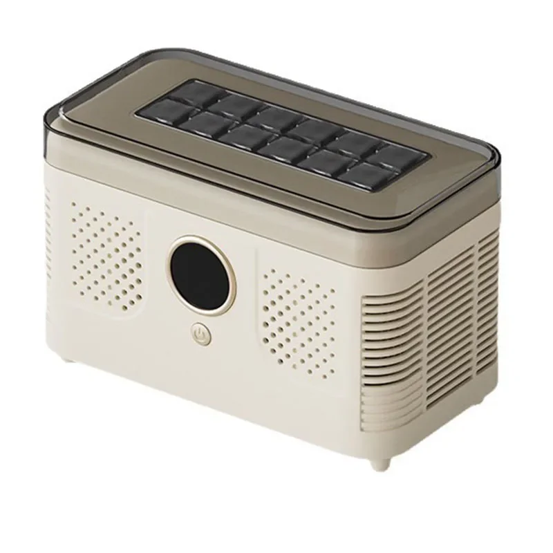 Retro Countertop Ice Maker Machine Automatic Square Ice Cube Maker Portable Mini Ice Machine for Home Office