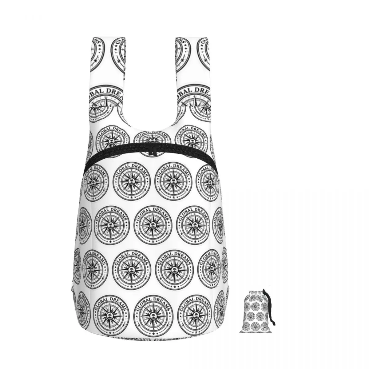 Island Dreamer's Compass Backpack Student Storage BookBag Children School Bag Computer Shoulder Bags for Boys Girls