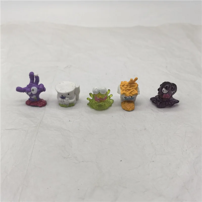 10pcs/lot Trash Mini Figure Pack Grossery Rotten Bin Gang Monster Squishy slime Toy Joke gadget Anti-Stress chancery squish A