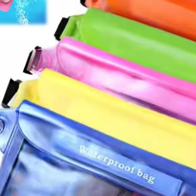 Waterproof Bag Hold ID's Credit Cards Keys Cell Phone Underwater Pouch Waist Pack Fanny Swimming Beach Dry Pouch Case