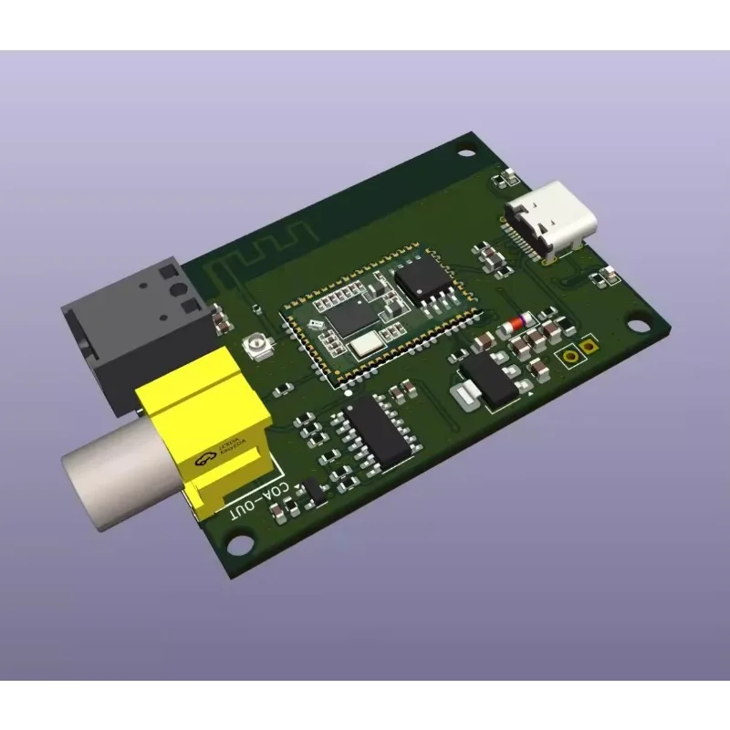 USB Sound Card QCC5181 Bluetooth Digital Interface Module Spdif Fiber Coaxial Output Ldac Decoding 24bit 96K