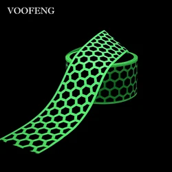 VOOFENG Football High Silver Reflective Photoluminescent Tape Fabric Sewing on Safety Clothes Glow in The Dark Warning Tape