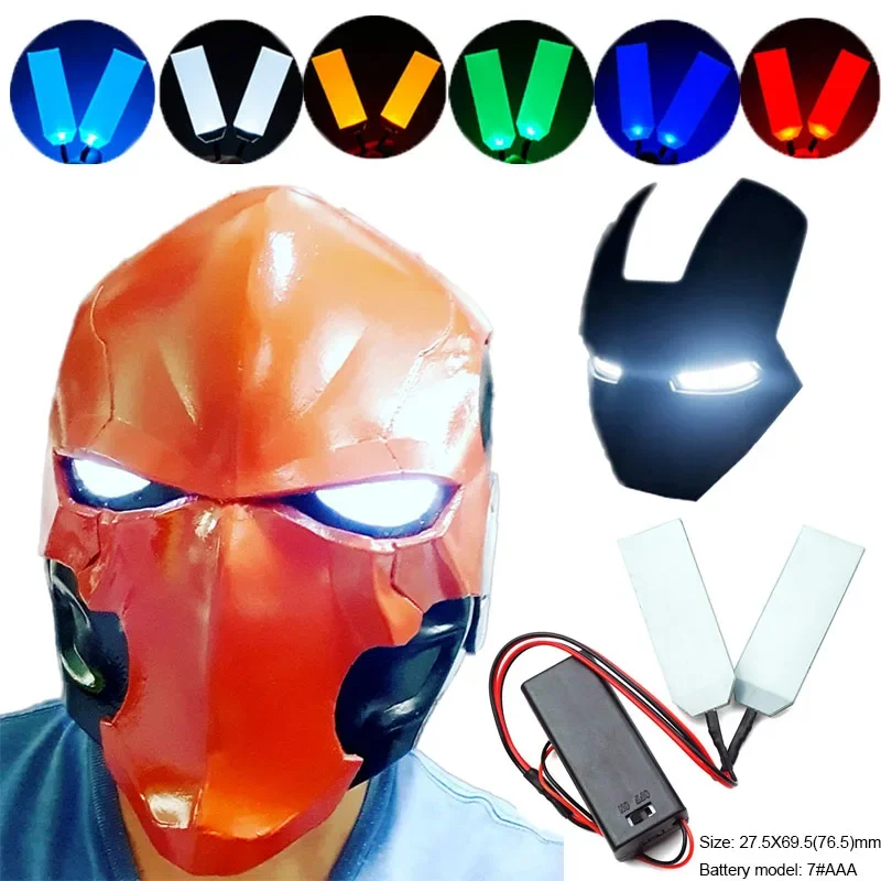 Halloween Cosplay Mask DIY LED Eyes Light Kits for Helmet Masks Eye Glow Accessories Modified Porps 7# AAA Battery 27.5X69.5mm